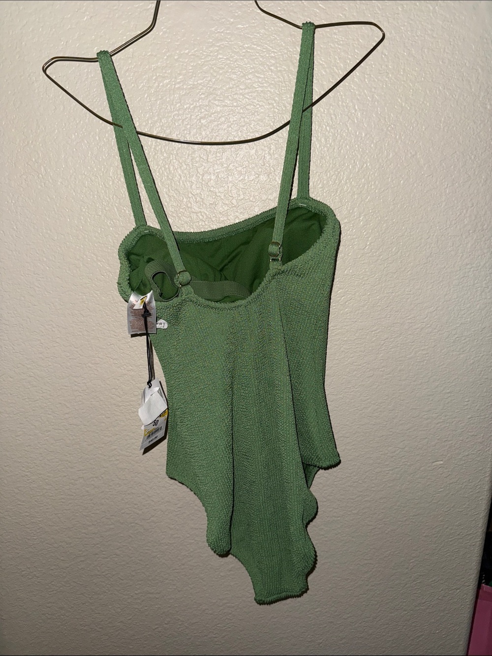 Shade & Shore Olive Green One-Piece Swimsuit - Picture 2 of 3